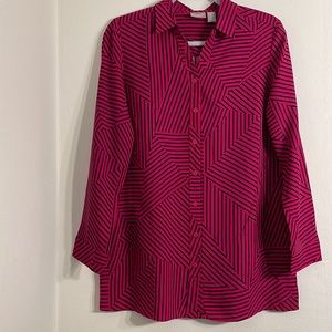 CHICO’S Women Shirt Long Sleeve Size 0